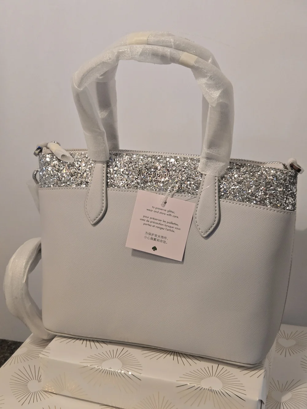 🔥Kate Spade Flash Glitter Satchel